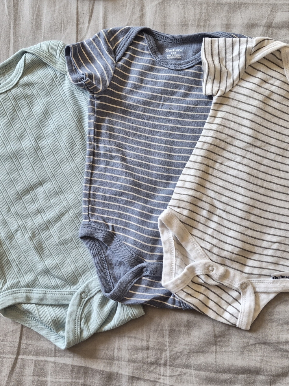 Baby Boy 3 Onesies 1 Long Sleeve